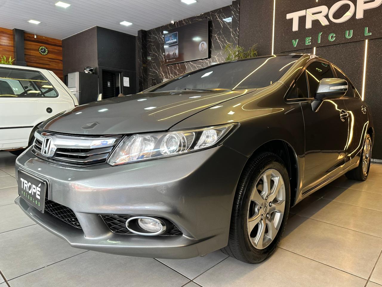 HONDA CIVIC 1.8 EXS FLEX 2012-CINZA (2)