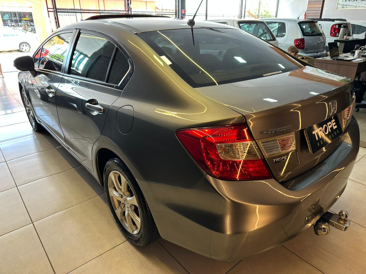 HONDA CIVIC 1.8 EXS FLEX 2012-CINZA (3)