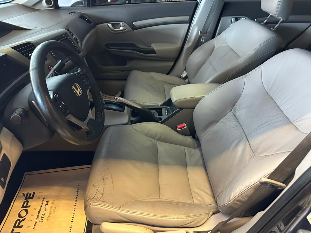 HONDA CIVIC 1.8 EXS FLEX 2012-CINZA (5)
