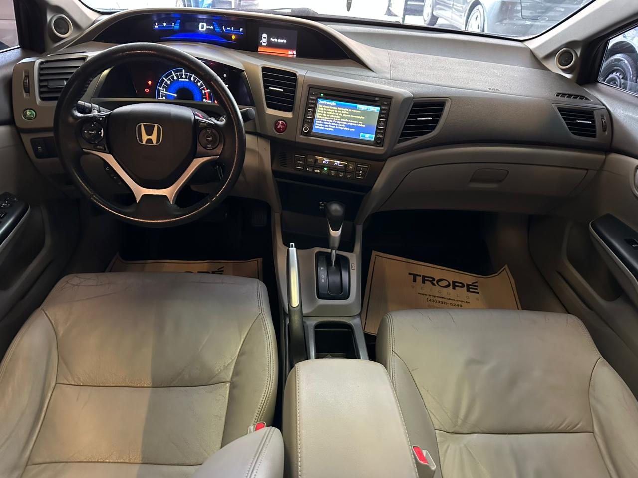 HONDA CIVIC 1.8 EXS FLEX 2012-CINZA (7)