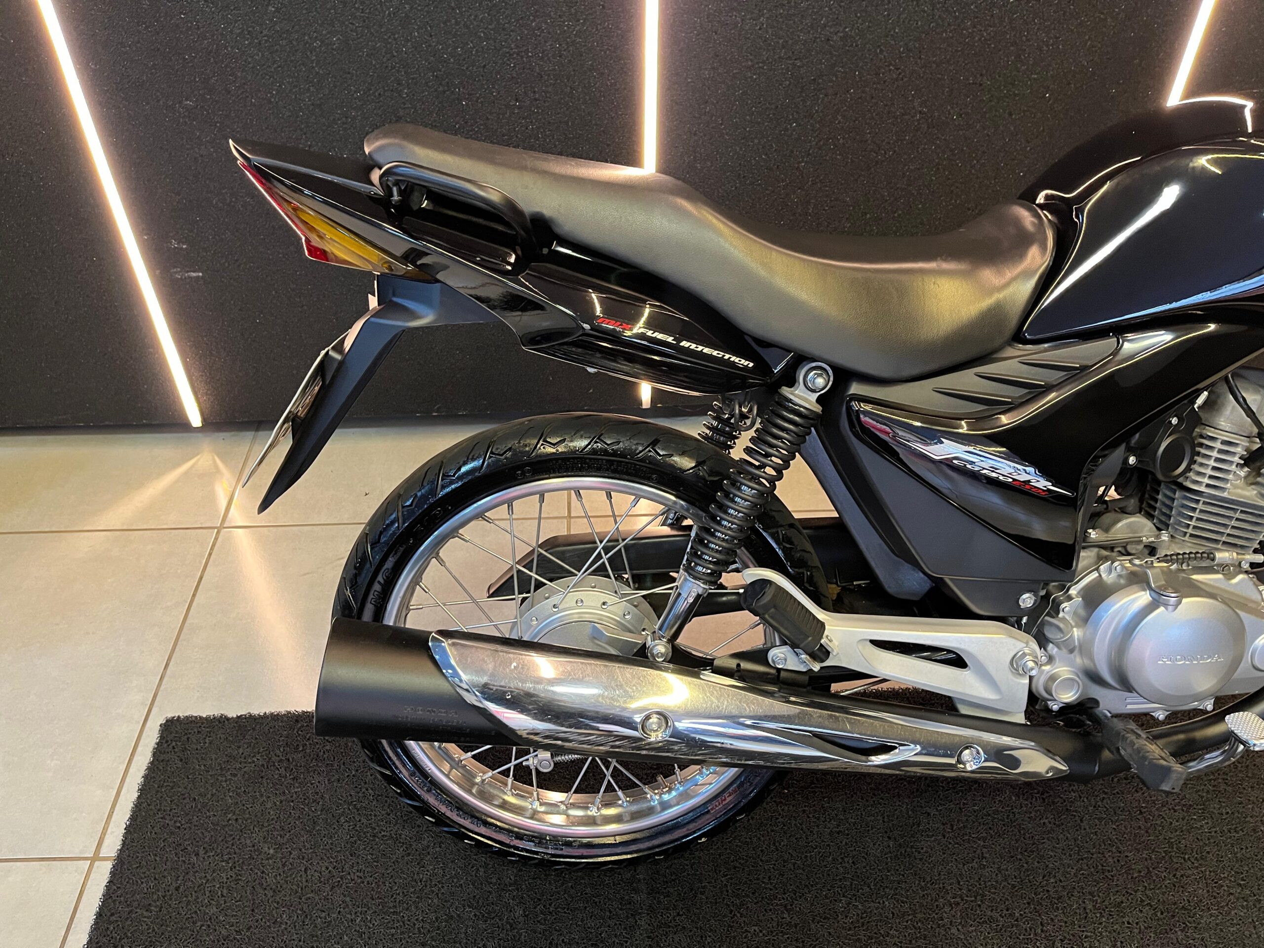 HONDA CG150 FAN ESDI FLEX 2011-PRETO (6)