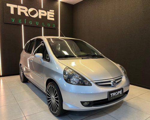 HONDA FIT LX GASOLINA 2007-PRATA (1)